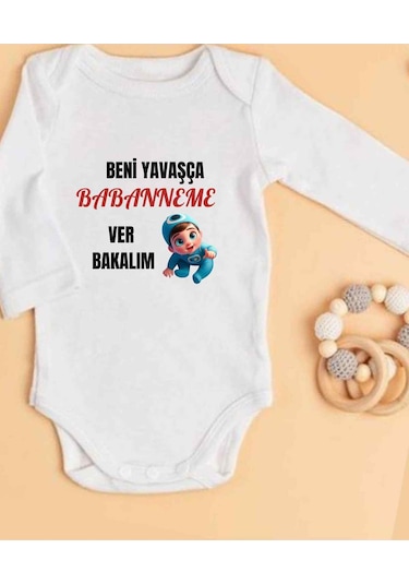 Lupi İsimli Zıbın Yazılı Bebek Zıbın Füme-indigo Beyaz