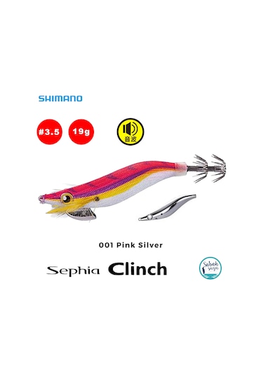 Shimano Sephia Clinch Excounter 3.5 19gr 001 Pink Silver Kalamar Zokası