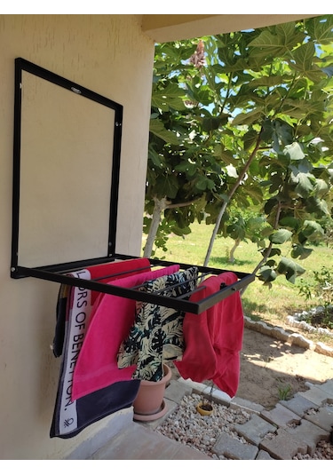 Presto Katlanır Çamaşırlık - Kurutmalık Küçük Boy 70 x 50 Siyah