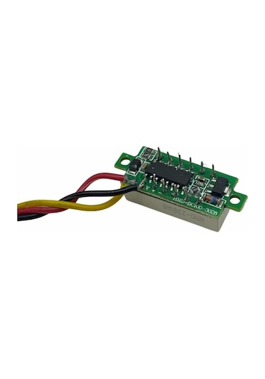0v-30v Dijital Mini Voltmetre Çerçevesiz Mavi