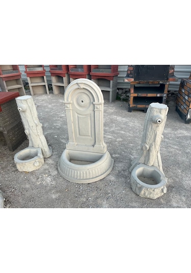 Dekoratif Bahçe Beton Çeşme Barbekü Gross