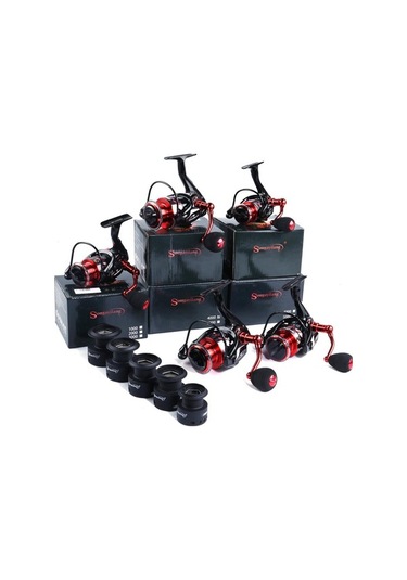 Novahub Kırmızı 13+1bb Metal İplik Makarası Balıkçılık Reel 1000 Bb Tuzlu/tatlı Su