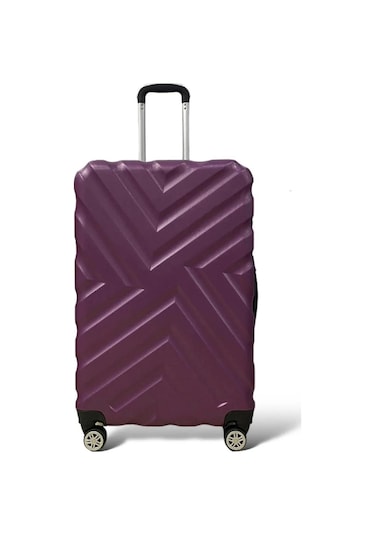 %100 Abs Kullanışlı Darbeye Dayanıklı Bavul&valiz Mor