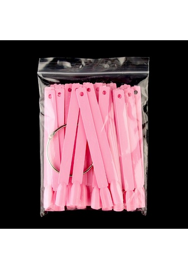 Reedark 50 Adet Abs Materyal Tırnak Rengi Gösterim Tahtası - Renk Testi Ve Pratik Uygulama İçin, Çıkarılabilir Ve Demir Çemberli