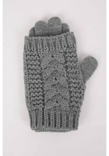 Defacto Kadın 2'Li Örgü Eldiven R8591AZ24WNGR2 Gri