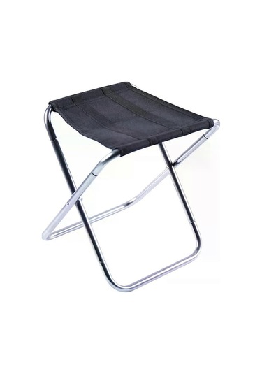 Bloomnest Alüminyum Alaşımlı Kamp Sandalyesi - Taşınabilir, Hafif, Katlanır, Plaj Ve Kamp Kullanımı İçin Altın - Siyah