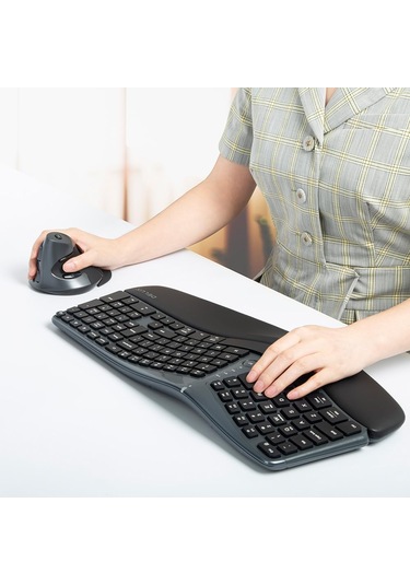 Techtic Kablosuz Dikey Mouse Sessiz 6 Tuşlu Bilek Destekli