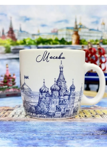 Bjorn Moskova "naberezhnaya" 180 Ml Porselen Hatıra Kupa 431951068 Beyaz