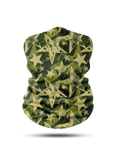 Motosıklet Bandana-boyunluk Crt-194 Haki - Siyah