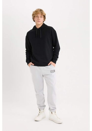 DeFacto Marvel Logo Only Regular Fit Eşofman Altı Beli Bağcıklı Cepli C6514AX24AUGR184