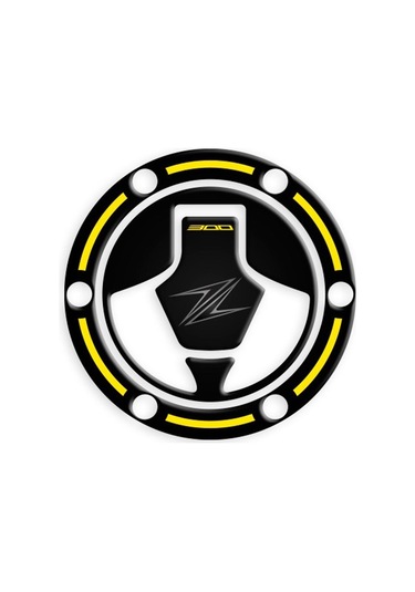 Kawasaki Z300 Sarı Siyah Depo Kapak Pad