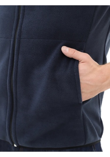 Latela Fermuarlı Kapüşonlu Yelek 387064264 Mavi