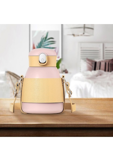 Suntek Spor Yetişkin Çocuklar Pembe Için Saman 480ml Ile Vakum