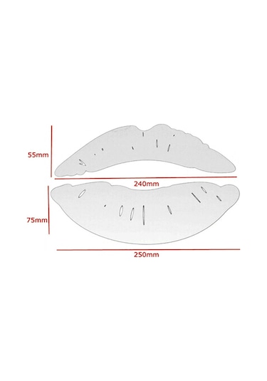 Honmex Gümüş 3d Dudak Yansıtan Duvar Sticker Seti - Modern Dekoratif Odalar Ve Pencereler İçin Kolay Uygulama Gümüş