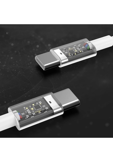 Dumles Apple Uyumlu iPhone 15/15 Pro Type-c To Type-c Hasır Örgü Hızlı Şarj Kablosu 1m