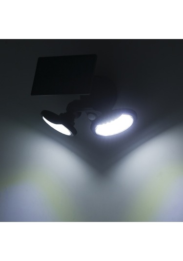 Tongxida Türkçe Güneş Enerjili Duvar Lambası, 3 Modlu, 6500k Beyaz Işık, Hareket Sensörlü, Ip65, Lt-56 Modeli Beyaz