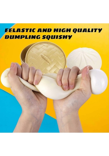 Dumpling Squishy, Dumpling Stres Topu, Buharda Pişirilmiş Doldurulmuş Çörek, Stres Giderici Sıkılabilir Çörek Oyuncakları