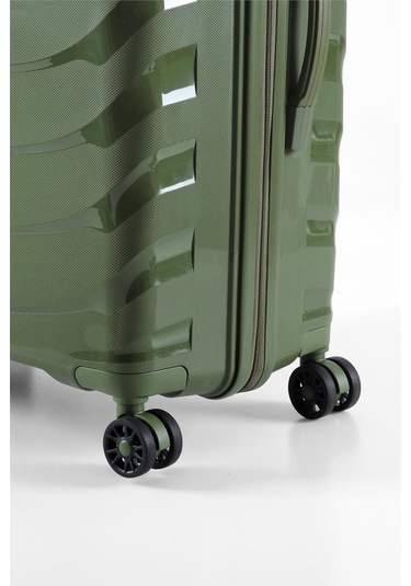 Ççs 5263 Polipropilen Battal Boy Valiz Haki