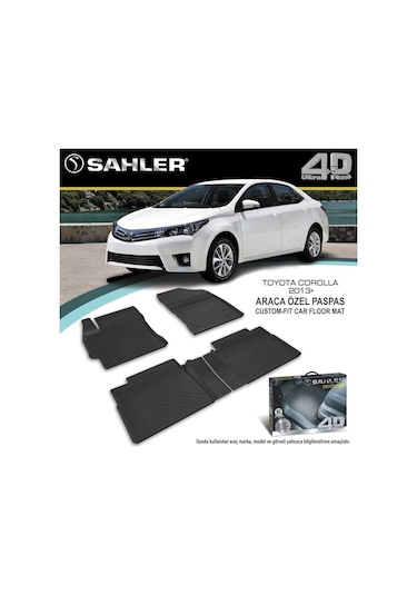 Toyota Corolla 2013-2018 Uyumlu Sahler Araca Özel 4.5d Havuzlu Oto Paspas - Corolla