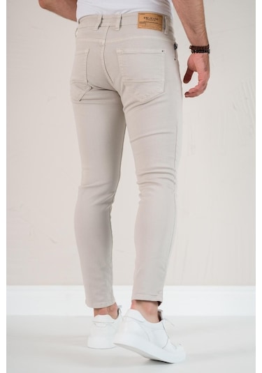 Fbı Skinny Slimfit Dar Paça Bilekten Pamuklu Kot Pantolon
