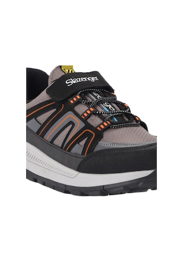 Slazenger KROSS KTN Çocuk Cırt Cırtlı Siyah / Koyu Gri Günlük Spor Ayakkabısı