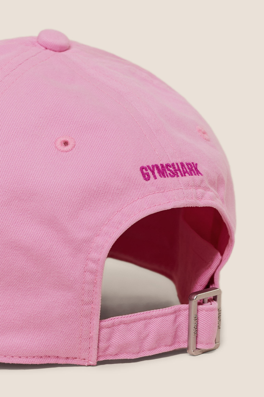 Gymshark İşlemeli Logolu Premium Pamuk Unisex Şapka Pembe