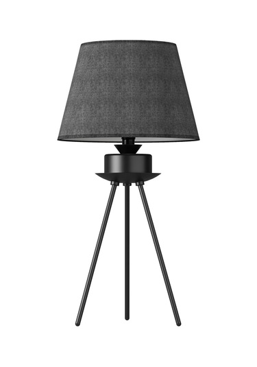 Luxora Avizade Eskitme Tripod Ayaklı Siyah Şapkalı Modern Masa Siyah