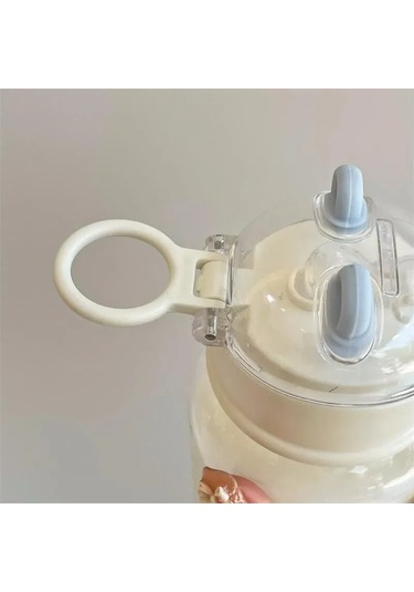 Reedark 0.5l Termo Mug - 12 Saat Sıcak/soğuk Tutar, Pembe Çizgi Film Desenli Siyah