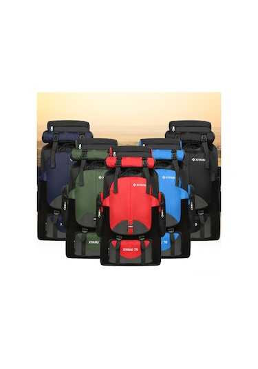 Padalink Yeni Model 70 Litre Kapasiteli Outdoor Spor Sırt Çantası - Gece Görünürlük Şeritli, Dayanıklı Naylon Malzeme, Yetişkinler İçin Unisex Tasarım Çok Renkli Padalink Yeni Model 70 Litre Kapasiteli Outdoor Spor Sırt Çantası - Gece Görünürlük Şeritli, Dayanıklı Naylon Malzeme, Yetişkinler İçin Unisex Tasarım Çok Renkli