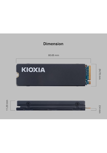 Kioxia Exceria LSC11K4T09G8 4 TB M.2 2280 Nero Ssd