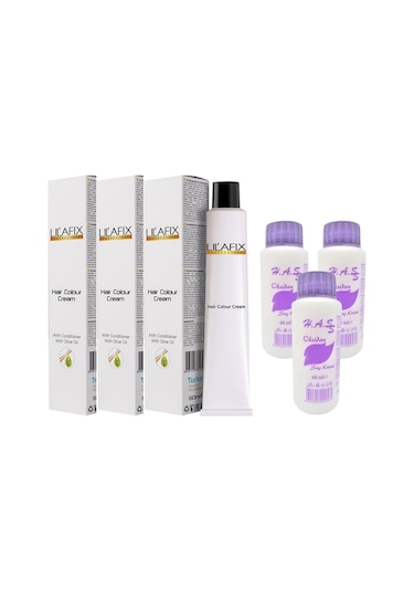 Lilafix Saç Boyası Yoğun Küllü Açık Kumral - 8/11+Oksidan (3 Adet)