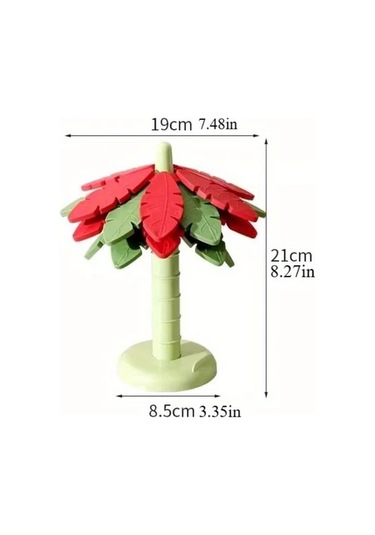 Brightnova Red Tree Five-piece Set Yaratıcı Ağaç Gövdesi Ve Yaprak 5 Parça Set Mutfak Dekorasyon Isıya Dayanıklı Anti Skal