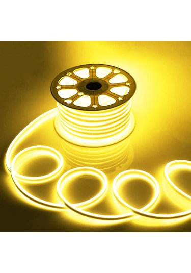 220 Volt Neon Led Pembe 5 Mt Ip65 Pembe