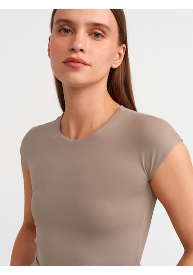 Dilvin Poliamid T-shirt Vizon