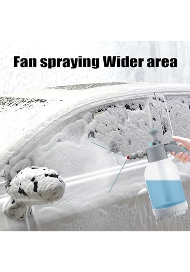Maoyaya Manuel Araba Yıkama Köpük Tabancası 2l Büyük Kapasiteli, Araba Motosiklet Bahçe Ev Temizliği İçin Köpük Püskürtücü