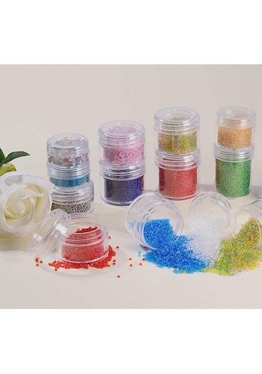 Flaky 5 ML 10 ML 20 ML Şeffaf Sert Plastik Mini Kozmetik Kutusu Losyon Krem Kavanozu
