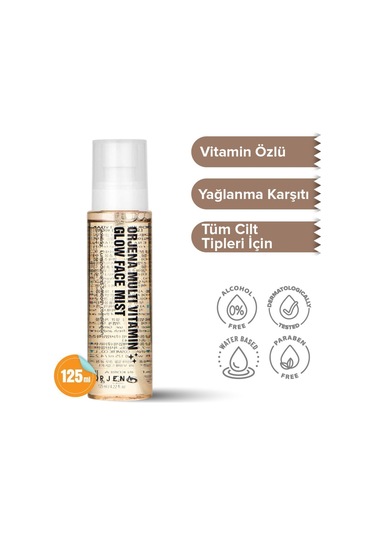Orjena Multivitamin Glow Vitamin Özlü Yaşlanma Karşıtı Nemlendirici Tonik 125 ML