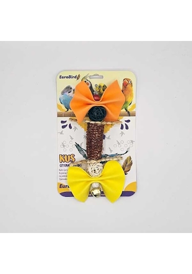 Eurobird Kuş Oyuncağı Zilli 2 Keçe 2 Top 1 Koçan