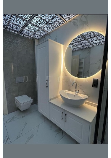 Diecor Led Döşenebilir Asma Tavan Uyumlu 60 60 Tavan Paneli Siyah 60 X 60 Model:xa297