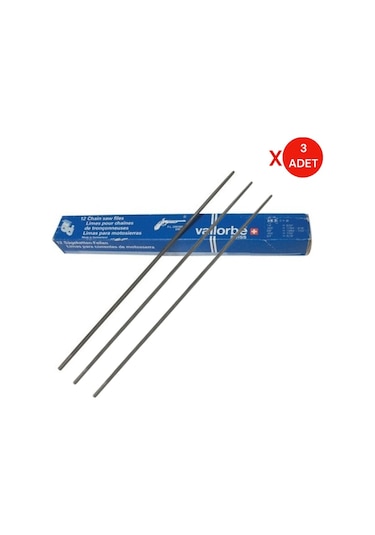Vallorbe 5/32'' Zincir Bileme Eğesi 4mm 3 Adet