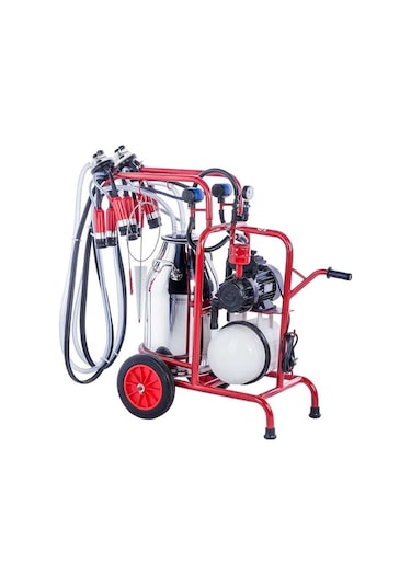 Kurtsan Km04087 Çift Sağım Tek Güğüm Süt Sağım Makinesi 40 Litre Kuru