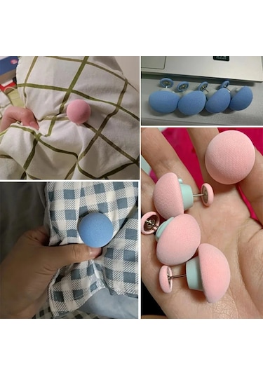 Mavi 8 Adet-8 Adet Mantar Yorgan Tutucu Kaymaz Çarşaf Klipleri Kilidini Battaniye Kapa İçin Raptiye Klipleri Ev Gereçleri 47125598