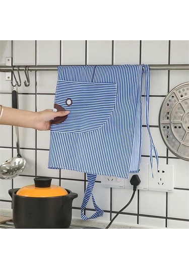 Skycity Kahverengi Yumuşak Polyester Mutfak Fantezi Ayı Desenli Ön Cep Ve Ayarlanabilir Kemerle Yağ Geçirmez Apron