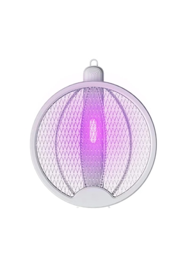 Ruicoo Katlanır 2'si 1 Arada Elektrikli Sivrisinek Öldürücü Lamba Ve El Tipi Sivrisinek Raketi - Usb Şarjlı