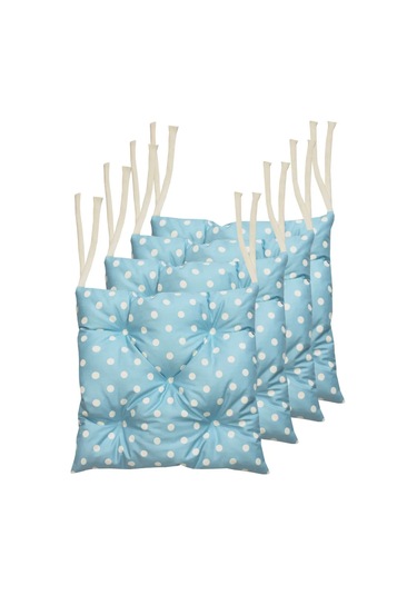 Matex Matex Homely 42x42 Cm Sandalyeler İçin 4'lü Yastık Seti 444639680 Açık Mavi