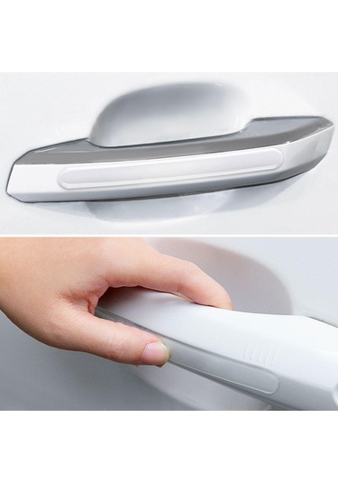 Oto Darbe Koruyucu Şeffaf Kendiliğinden Yapışkanlı Bantlar 4 Adet 0.5