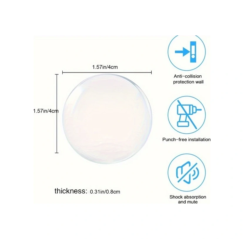 Xuweiwei Kalın Kapı Tutamacı Süngeri 50x8mm Ses Önleyici Çarpışma Koruma Paspası