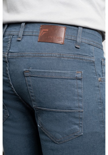 Erkek Marine Jean Slim Fit Dar Kesim Pantolon 25ms003019210 Marine Marine
