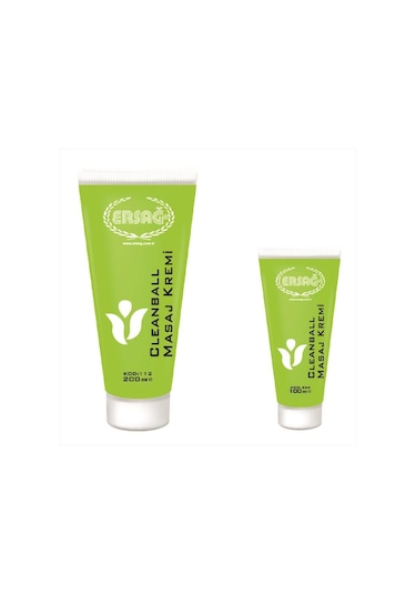 Ersağ Clean Ball Masaj Kremi 200 ML + Masaj Kremi 100 ML
