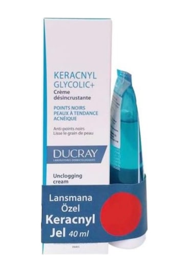 Ducray Keracnyl Glycolic+ Cream 30 ML + Keracnyl Jel 40 ML